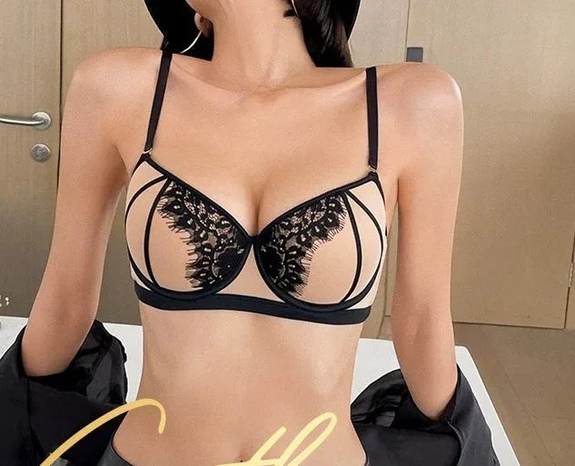 Women Vintage Lace Push Up Bra