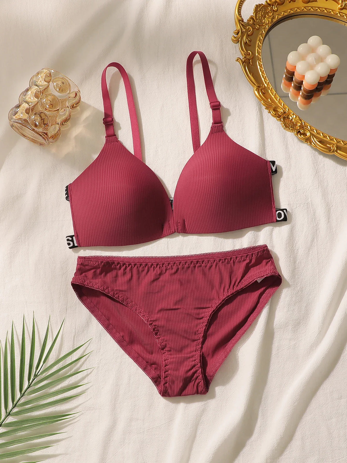 Women Wireless Front Closure Push Up Bra