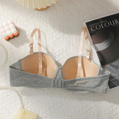 Women's Grey Underwire Padded Bra