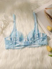 Women's Sweet Embroidered Lace Underwear