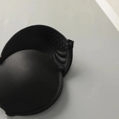 Women's Transparent Strap Underwire Front Closure Black Bra