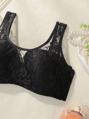 Women's embroidered lace plus size Underwear