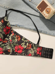 Women's sexy embroidered flower lingerie
