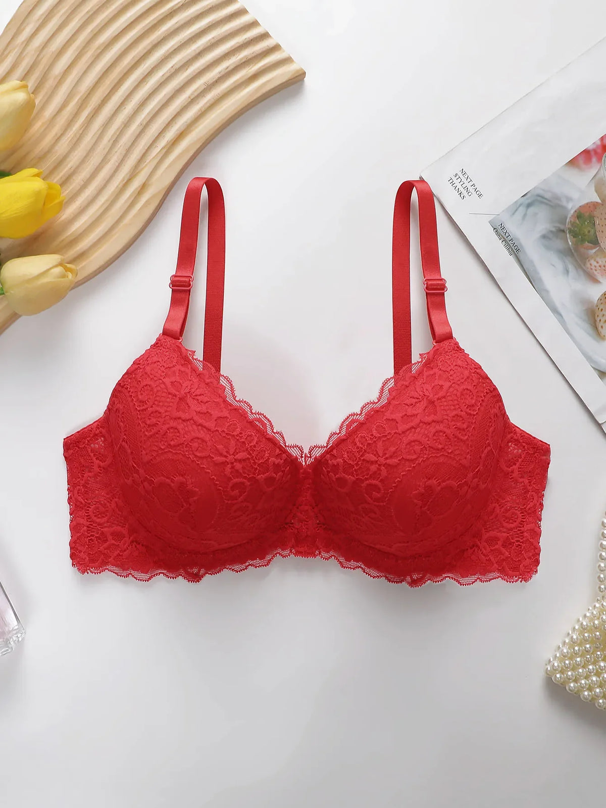 Women's sexy embroidered lace lingerie