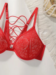 Women's sexy front buckle back strap design Bra