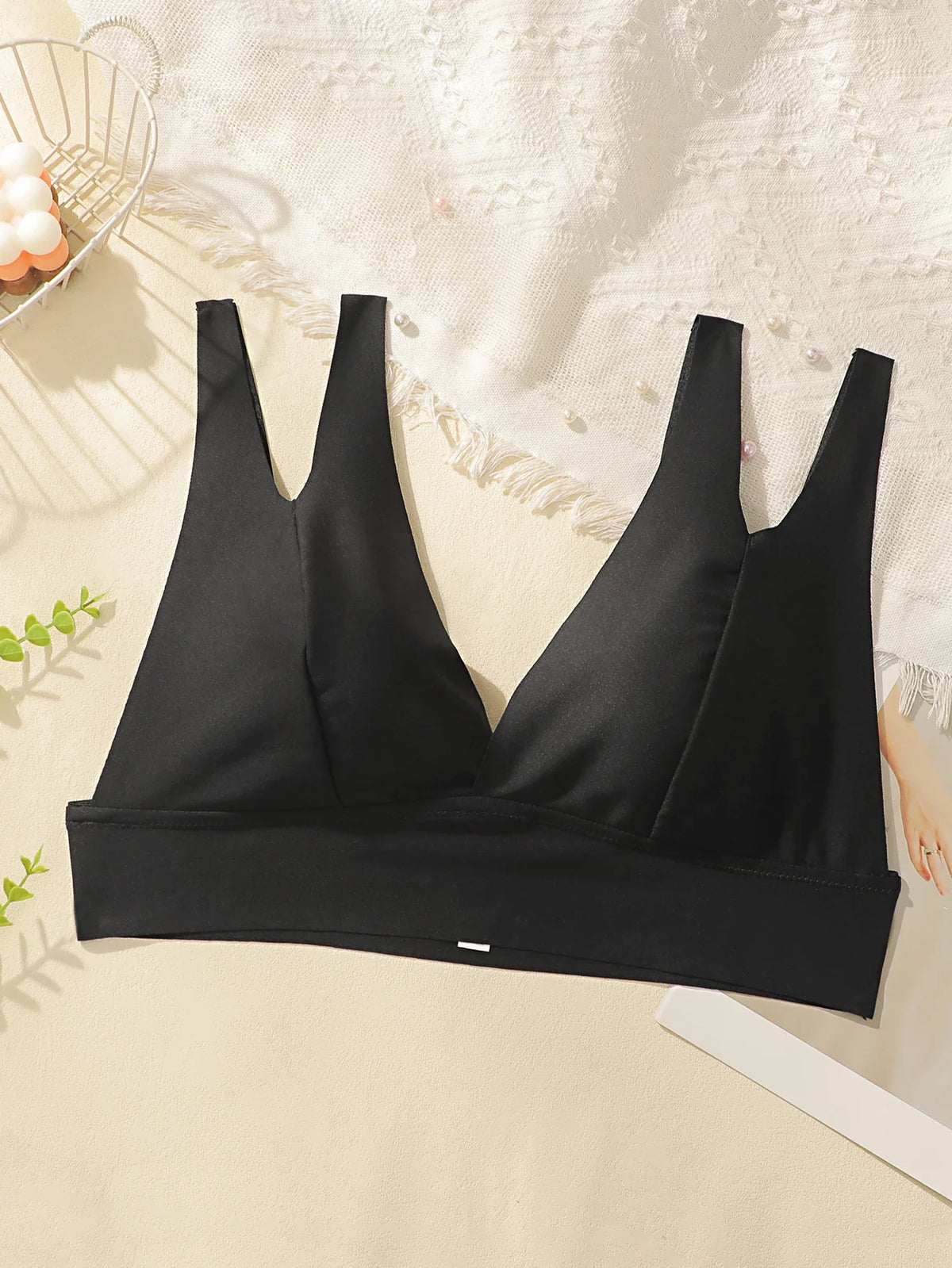 Women's sexy ice silk plus size Bra