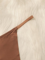 Women's sexy solid color plus size Thong
